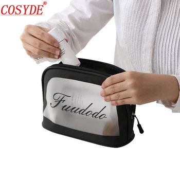 

Fashion Women Clear Cosmetic Bags PVC Toiletry Bags Travel Organizer Necessary Beauty Case Makeup Bag Bath Wash Make Up Box
