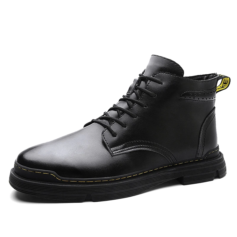 

Men wool short plush warm boots Men's winter shoes warm comfortable fashion genuine leather snow boots waterproof boots *M9975