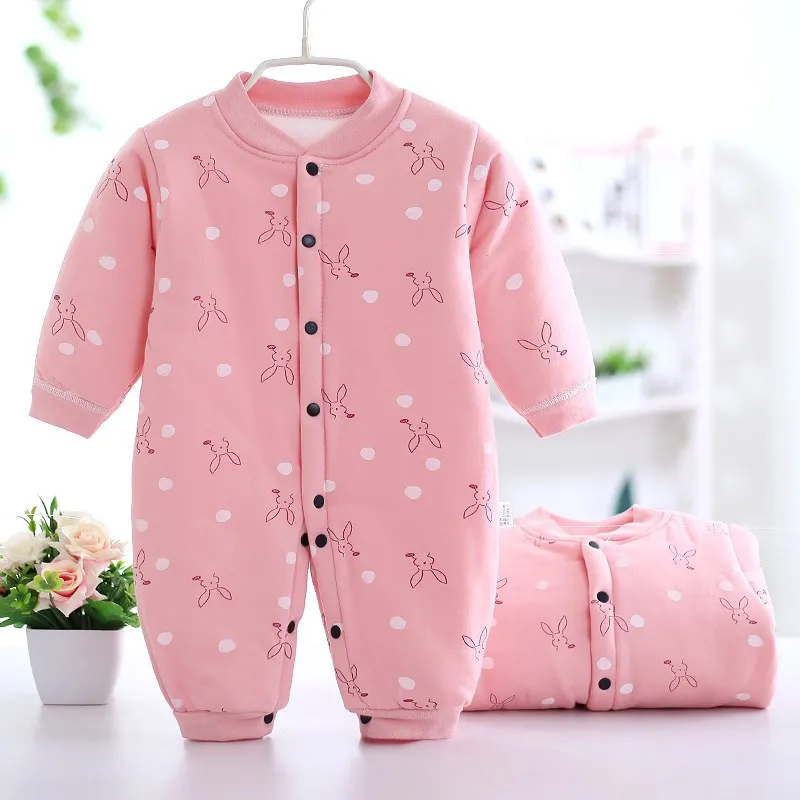 

Newborns Romper Crawling Clothes Baby CHILDREN'S Infant Boy Cotton Onesie Coat Finished Product Winter