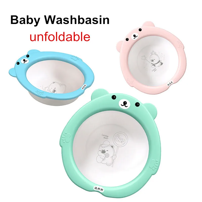 Baby Foldable Wash Basin bebe washbasin Newborn Plastic pots Cartoon Convenient Travel Cute Child Small Face Wash Butt Footbath Baby Foldable Wash Basin bebe washbasin Newborn Plastic pots Cartoon Convenient Travel Cute Child Small Face Wash Butt Footbath
