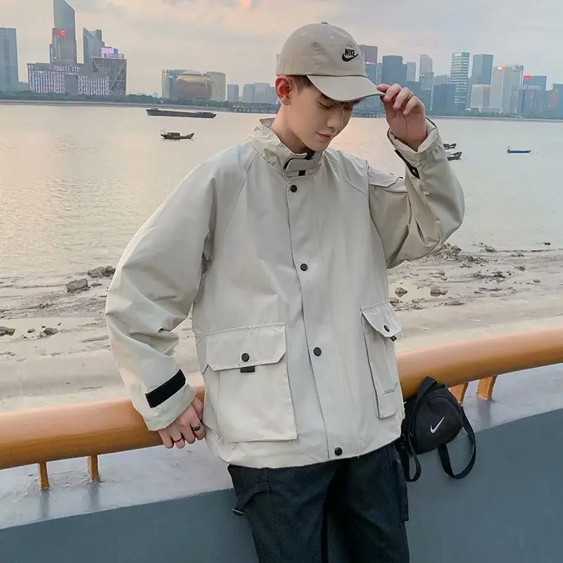 

Spring And Autumn Hong Kong Style Workwear Couple Clothes Coat Student Ins2019 Korean-style Popular Loose-Fit Baseball Jacket Me