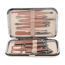 12 шт. ножницы для ногтей из нержавеющей стали набор резак для триммера, маникюра, педикюра комплект инструментов для маникюра