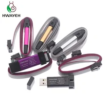 Avr jtag ice usb baixar programador, emulador (escudo de alumínio + proteção contra sobrecorrente + larga tensão + tampão chip + cabo)
