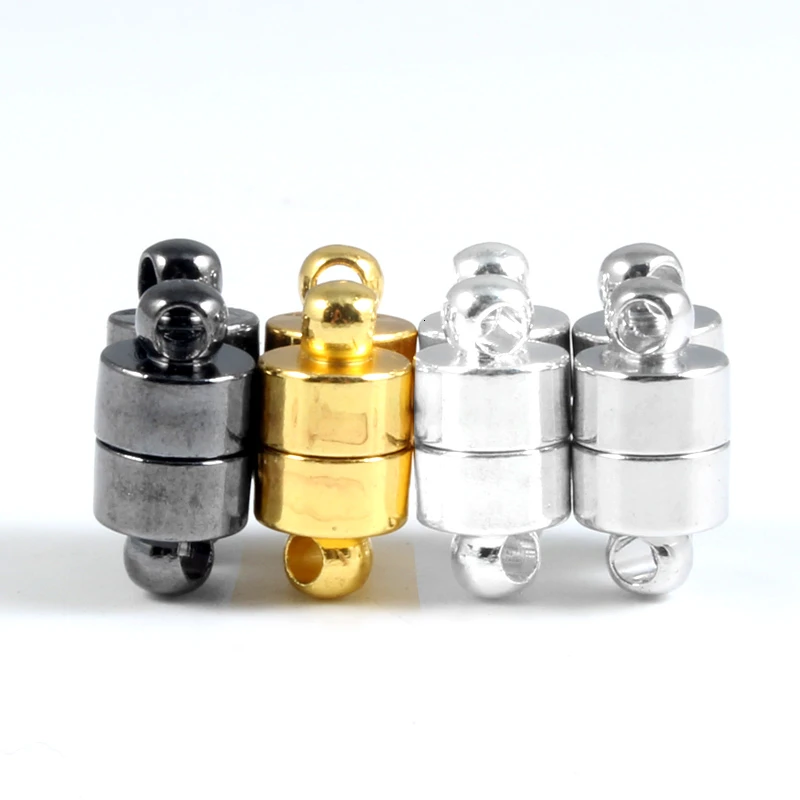 10 Uds. Cierre magnético de cobre, suministros para joyería, collar, pulseras, cierres hechos a mano, joyería artesanal