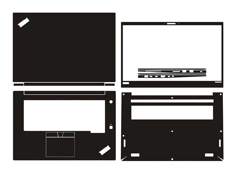 Наклейка для ноутбука из углеродного волокна Защитная пленка Lenovo ThinkPad X1 Extreme 1st Gen