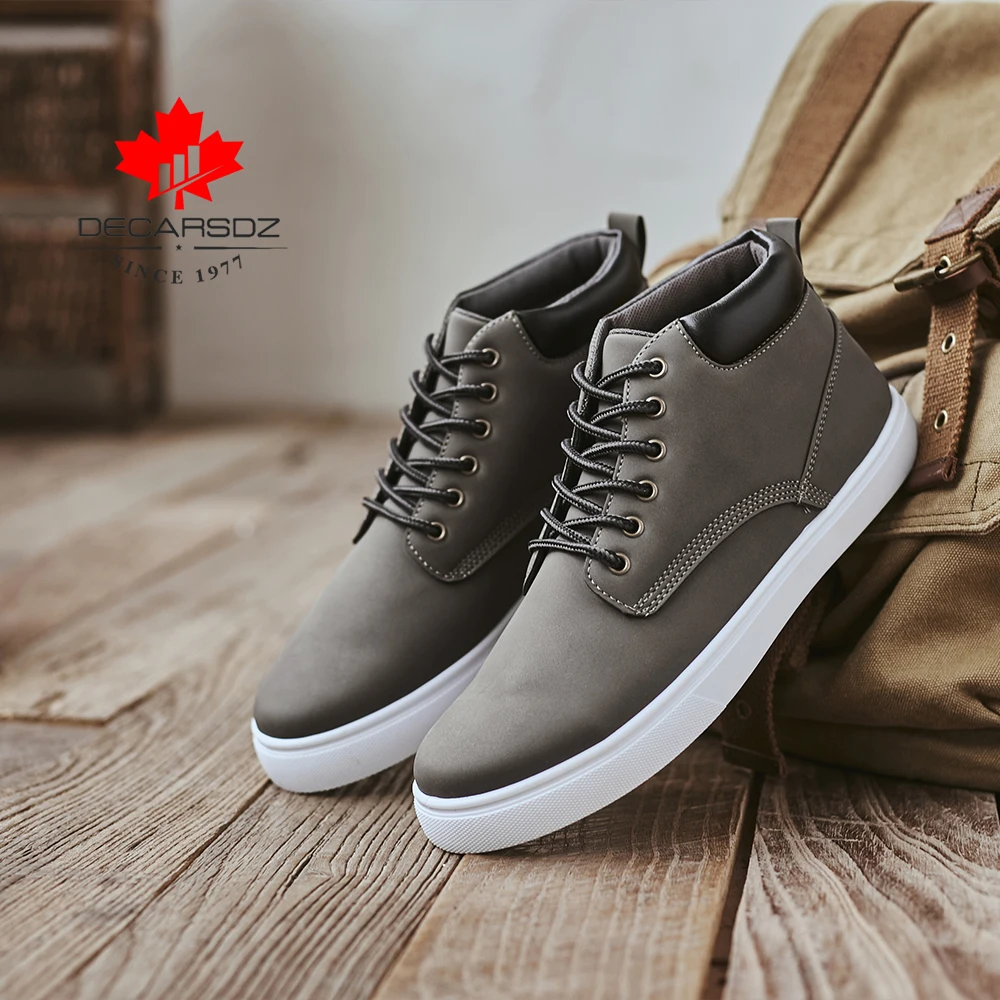 Male Lace-Up Leather Bottes Black Brand Outdoor Basic Boots Men Casual Men's Boots Autumn Boots Men's Shoes Fashion Shoes