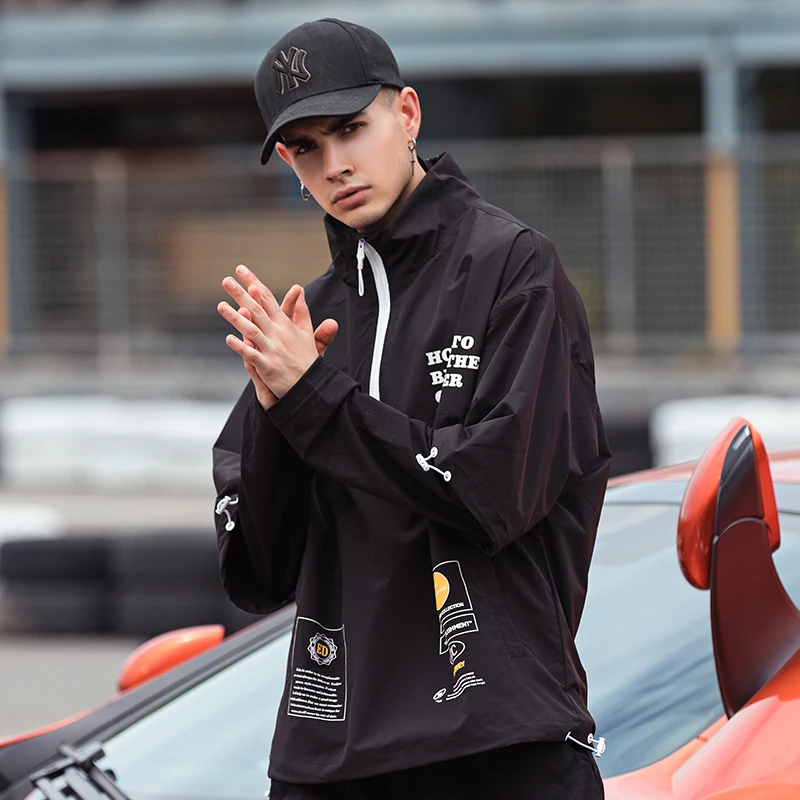 Новые мужские унисекс куртки из анорака 2020 Мужская одежда для хип хопа ветровка