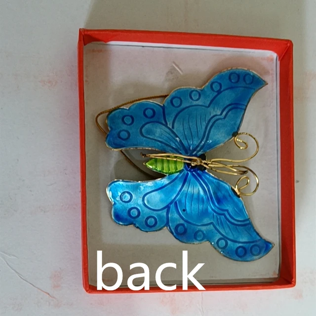 Butterfly Pendant By Quilling Handmade Cloisonne Enamel Fancy