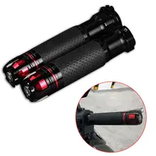 Пара универсальных рулей для мотоцикла, мотоцикла, МТБ, велосипеда, 7/8 дюймов, 22 мм, рукоятки для руля, аксессуары из алюминиевого сплава, подходят для Kawasaki