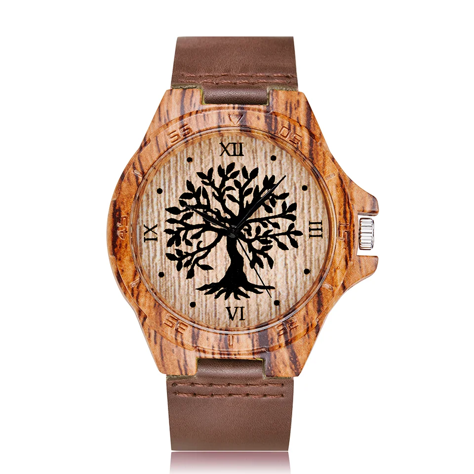imitation wood 5 Креативные Часы из имитации дерева для мужчин и женщин кварцевые часы имитация дерева наручные часы из мягкой кожи ремешок мужской Reloj montre uhr - Цвет: imitation wood 5