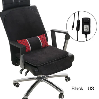

Electric Heating Mat Heated Chair Cushion and Back Cushion Electric Blanket Winter Warm Pad For Office Home US/EU Plug