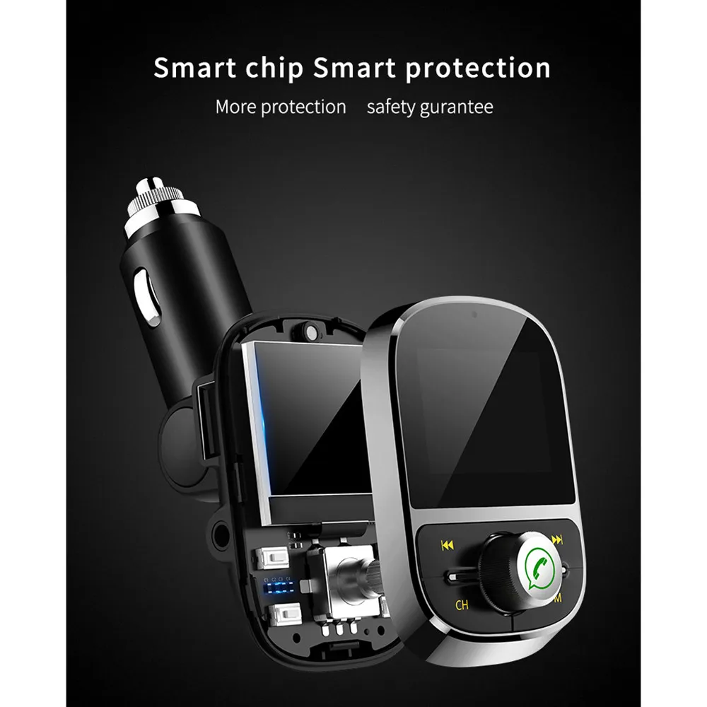 Fm-передатчик беспроводной Bluetooth Hands-free автомобильный комплект fm-модулятор Аудио Автомобильный MP3-плеер 3.1A USB зарядное устройство Поддержка TF карты U