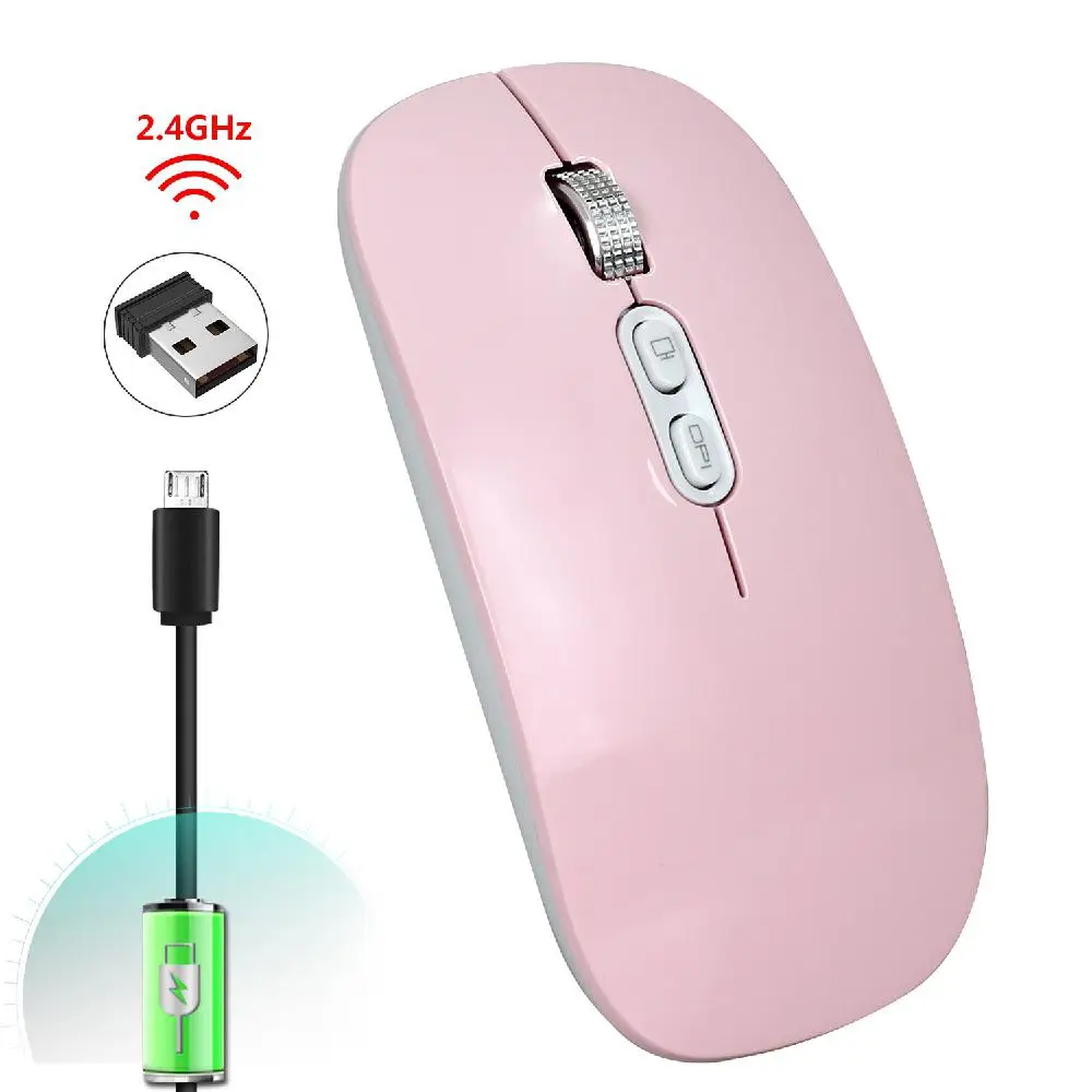 HobbyLane M103 перезаряжаемая беспроводная мышь Mute 1200 dpi 2,4G приемник встроенный литиевый аккумулятор офисная беспроводная мышь d35