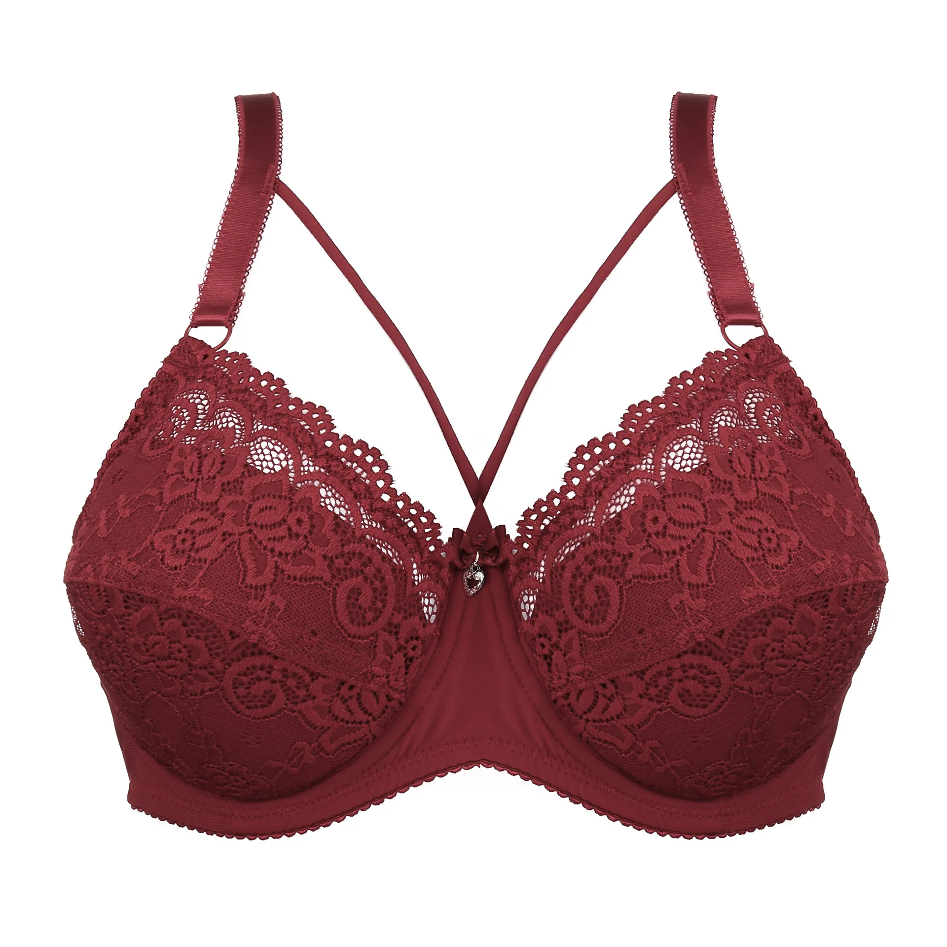 Sexy Big Bra Plus size D E Cup Underwire Push Up Lingerie Bras For Women Embroidery Underwear BH Top Lace Full Coverage | Женская одежда