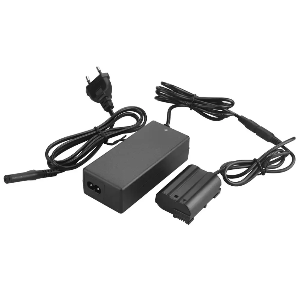 EN-EL15 Dummy battery with AC Power Adapter Charger Kits for Nikon D800 D810 D500 D600 D610 D750 D7000 Cameras EP-5B