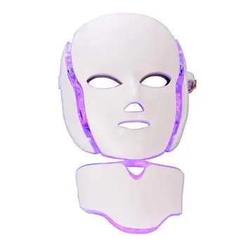 

Surebeauty 7 Color Facial Neck Mask Led Face Mask With EMS Microcurrent LED Photon Masks Wrinkle Removal Skin Rejuvenation Mask