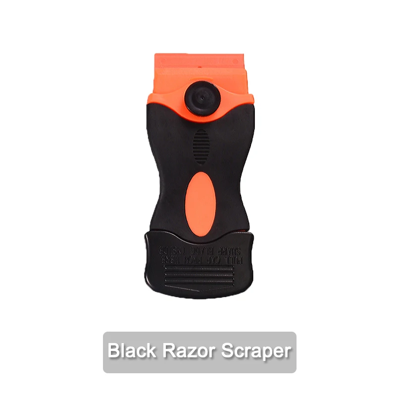 1PC Razor Scraper Ceramic Glass Car Window Viny Film Glue Cleaner Razor Blade Tint Wrap Sticker Squeegee Remover Tool Accessorie