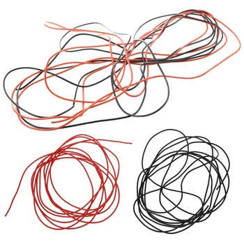 

New 2x 3M 20 Gauge & 2x 3M 22 Gauge AWG Silicone Rubber Wire Cable Red Black Flexible