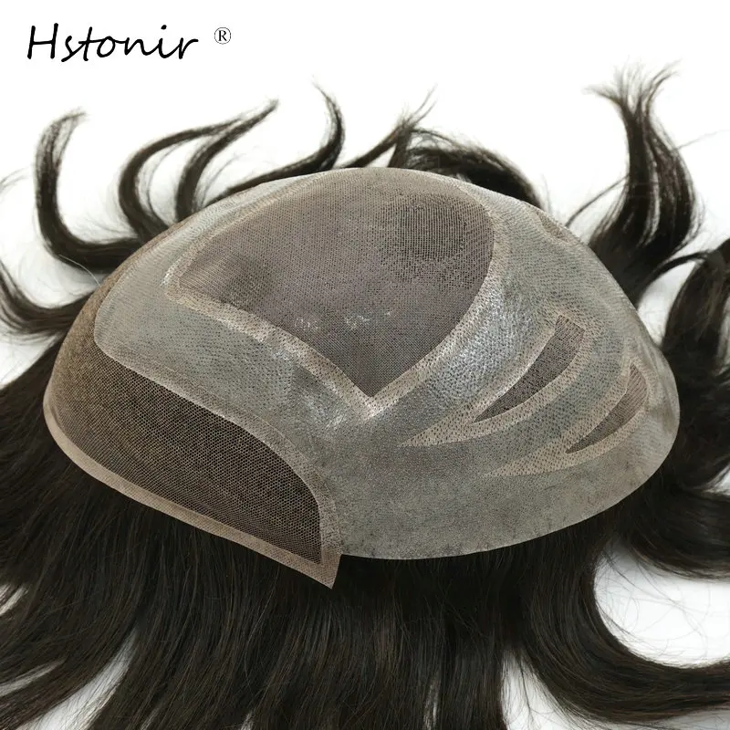 Hstonir моно швейцарской PU мужские тупею Бесплатная Стиль 8x10 дюймов индийские