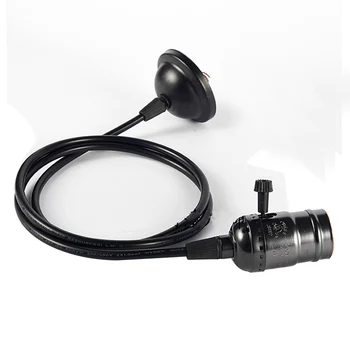 

E27 110V/220V Lamp Screw Socket Base Retro Edison Lamp Base Holder Pendant Bulb Light With Switch cord