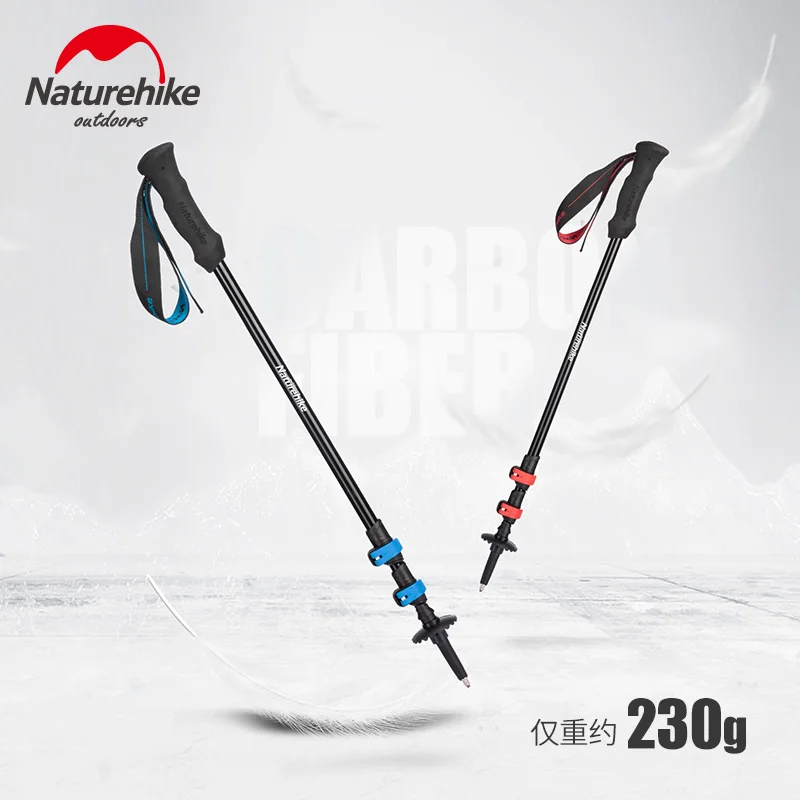 Палка для трекинга Naturehike 7075 из алюминиевого сплава Внешний замок три секции 0 23 кг