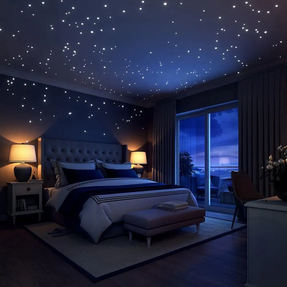 Luminous Dot Wall Stickers 407PCS DIY Pattern Glow in The Dark Dots Stickers Kids Bedroom Ceiling Wall Decoration Decals