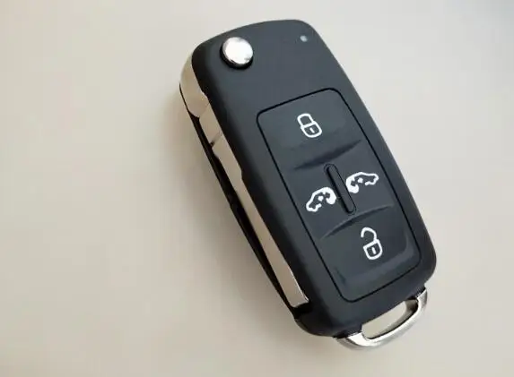 폭스바겐 VW 멀티밴 카라벨 T5 4버튼 플립 폴딩 리모컨 키 쉘용 4/4+1 버튼 빈 교체 케이스