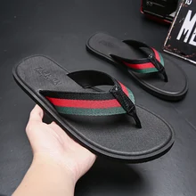 2021 summer new slippers men s hollow breathable beach shoes outer wear flip flops neutral fashion casual flat shoes men s shoes