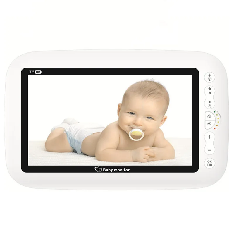 US $51.99 7 Inch HD Screen Wireless Baby Video Monitor Night Vision Intercom Lullaby Babysitter Sold individually