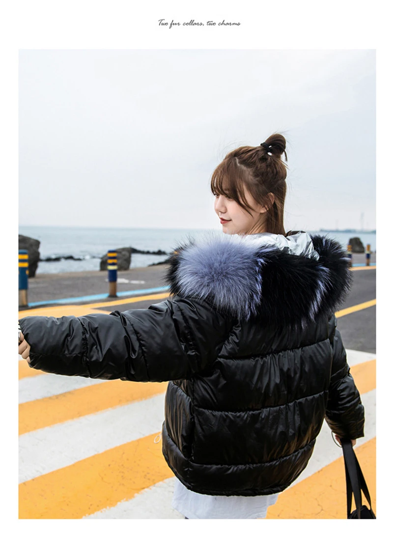 Зимняя куртка, женское меховое пальто с капюшоном, короткая стеганая куртка с капюшоном, зимняя женская пуховая куртка, женское элегантное пальто, парка Casaco