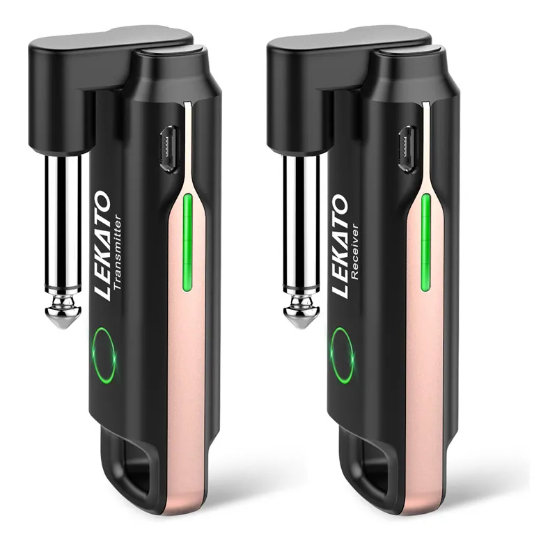 LEKATO WS 70 Guitar Wireless System Transmitter Receiver Rechargeable