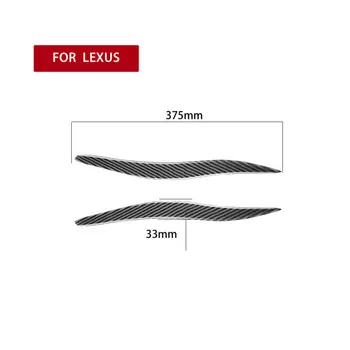 

New Arrival High Quality Carbon Fiber Headlight Eyelid Cover Eyebrow Trim For Lexus IS250 IS300 2006-2012