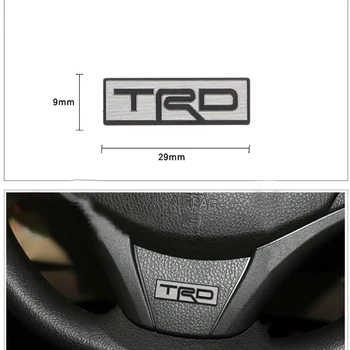 

Suitable For Toyota TRD Camry Corolla 4runner Tundra rav4 tacoma Modified Stainless Steel Steering Wheel Decoration Car Sticker