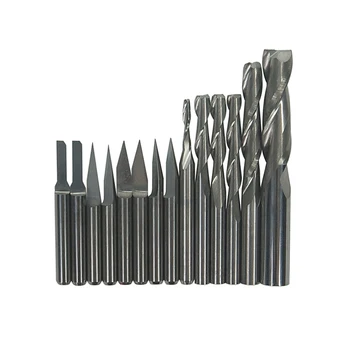 

14 pcs 3.175 mm Drilling bits Tool bits Cutter Carving Knife