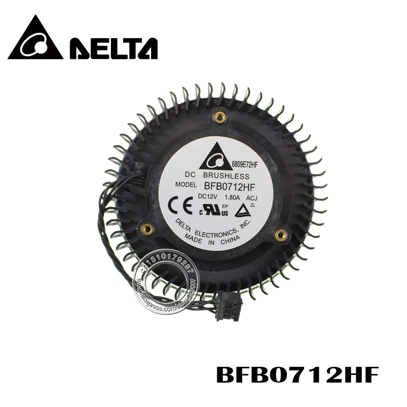Вентилятор охлаждения графической карты BFB0712HF DC12V 1.80A для NVIDIA GTX TITANX 1080Ti 1080 1070Ti 1060