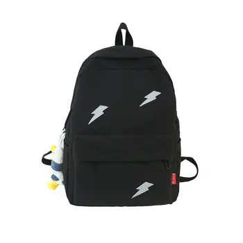 

2020 New Style Cotton Schoolbag Tide Fan Lightning Printing Student Outdoor Backpack School Backpack Travel Backpack Rucksack