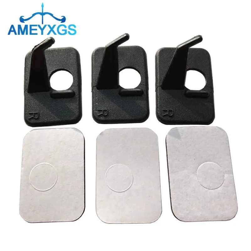

12 Sets Archery Recurve Bow Arrow Rest Adhesive Sticker Plastic Arrow Rest Right Left Hand For Bow Hunting Shooting Accessories