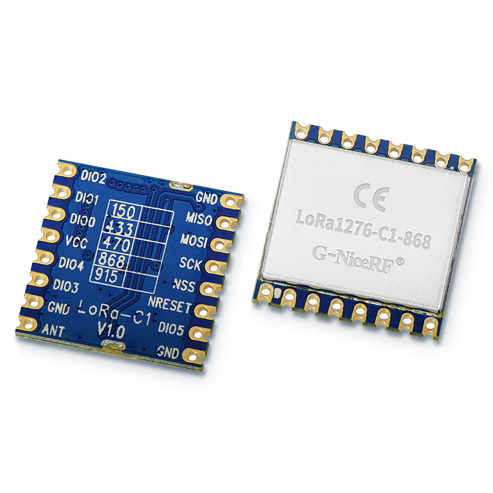 G NiceRF 2 шт. сертификат CE 868 МГц модуль LoRa SX1276 20 дБм 100 мВт 3 5 км маленький
