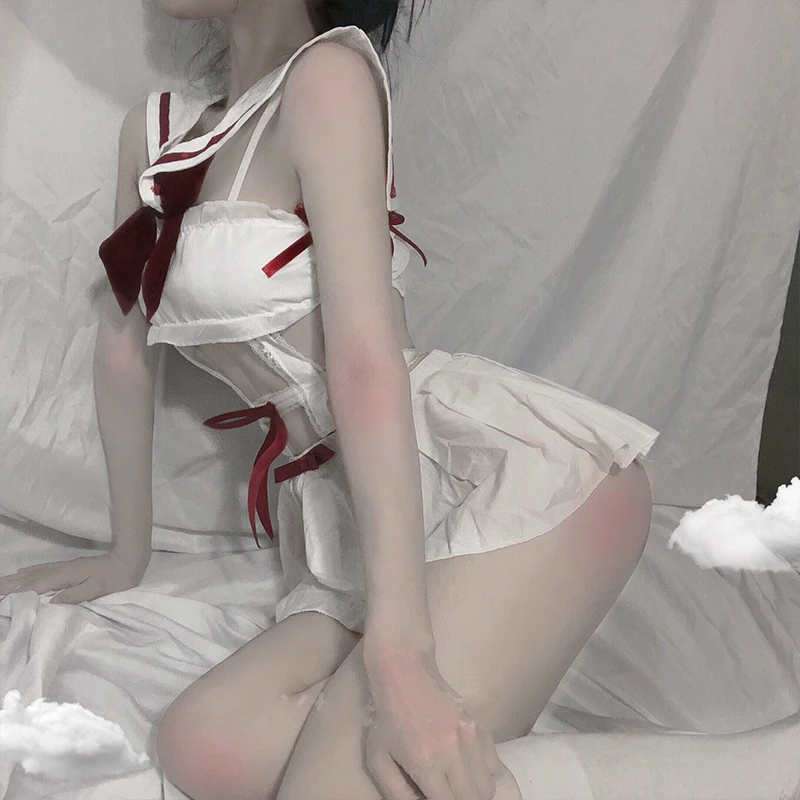 Униформа японской школьницы костюмы кавайной горничной для косплея Матросская