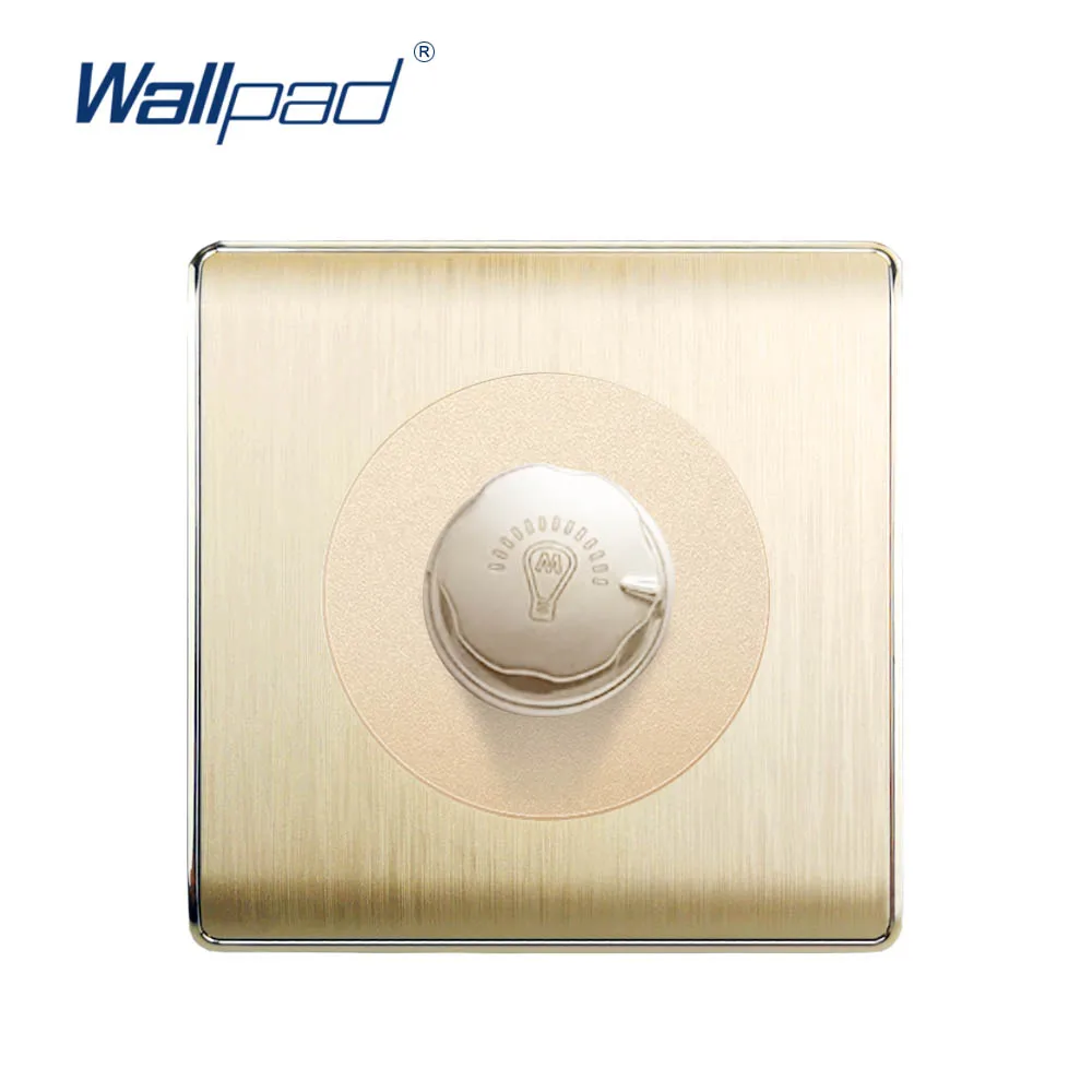 Настенный переключатель света Wallpad с регулировкой яркости Золотая матовая