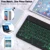 RGB Bluetooth Клавиатура Русская Испанская Беспроводная Клавиатура Резиновые Колпачки Перезаряжаемые RGB Клавиатуры Для ipad Телефона Ноутбука