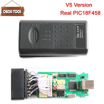 

Best V5.0 PCB OPCOM OBD2 V1.59 OP-COM PIC18F458 FT232RL Chip Code Reader Diagnostic OP COM 1.59 OPCOM For Opel