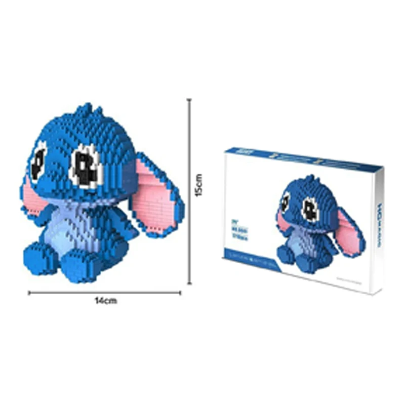 Disney Characters Lilo & Stitch Blocks Anime Dolls To Build Practical  Skills DIY Puzzle Blocks Game Christmas Gifts