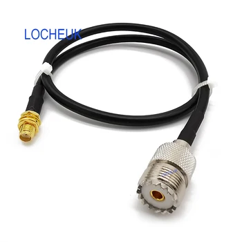 

LMR200 Cable SMA Female to UHF Female SO-239 PL259 RF Coaxial Connector Pigtail Wire for Mobile Radio Antennas Handheld Radios