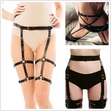 Женский кожаный ремень на пояс, бандаж для ног, ремень для подвязки, пояс для тела, GPD8993-97