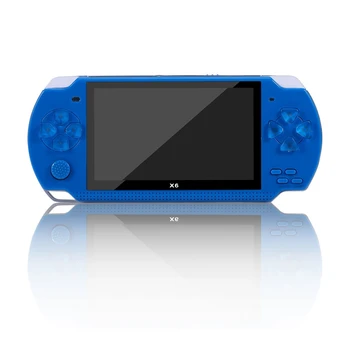 

4.3 Inch X6 Plus Double Rocker 8G Handheld Retro Game Console Video MP5 TF Card for GBA / NES 1000 Games