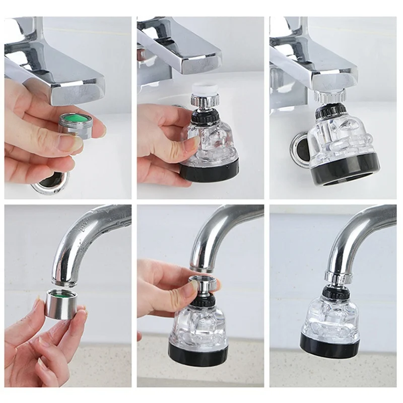 360 Вращающийся кран водосберегающий кран Bubbler аэратор диффузор смесителя фильтр Разъем для разбрызгивателя адаптер товары для дома, ванной