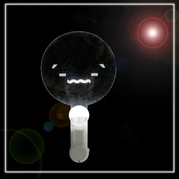 

[MYKPOP]Light Stick with Smiley Pattern Supporting Lightstick KPOP Fans Gift Collection E9 SA180602416