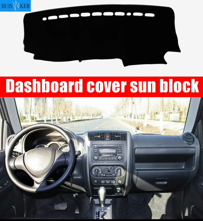 

For SUZUKI JIMNY 2007 2008 2009 2010 2011 2012 2013-2015 Non-slip Bottom Dashboard Cover Car Stickers Interior Car Accessories