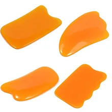 Новая спа-процедура гуаша массажер натуральная смола камень Guasha доска массажный инструмент антистресс уход за телом соскабливающая доска